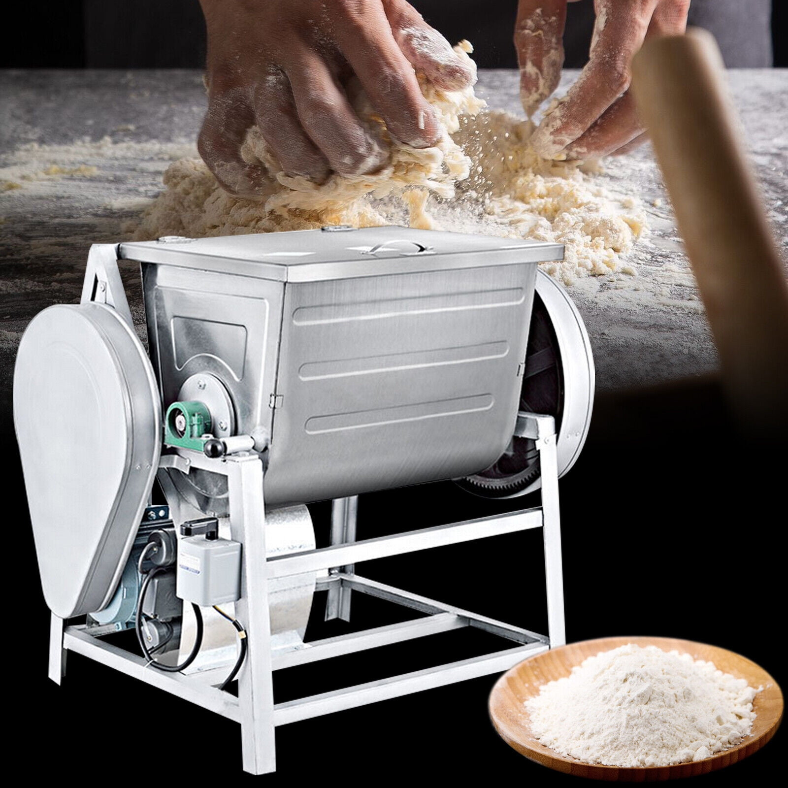 Commercial Electric Dough Mixer Dough Mixing Machine 15KG 30QT Kitchen Equipment