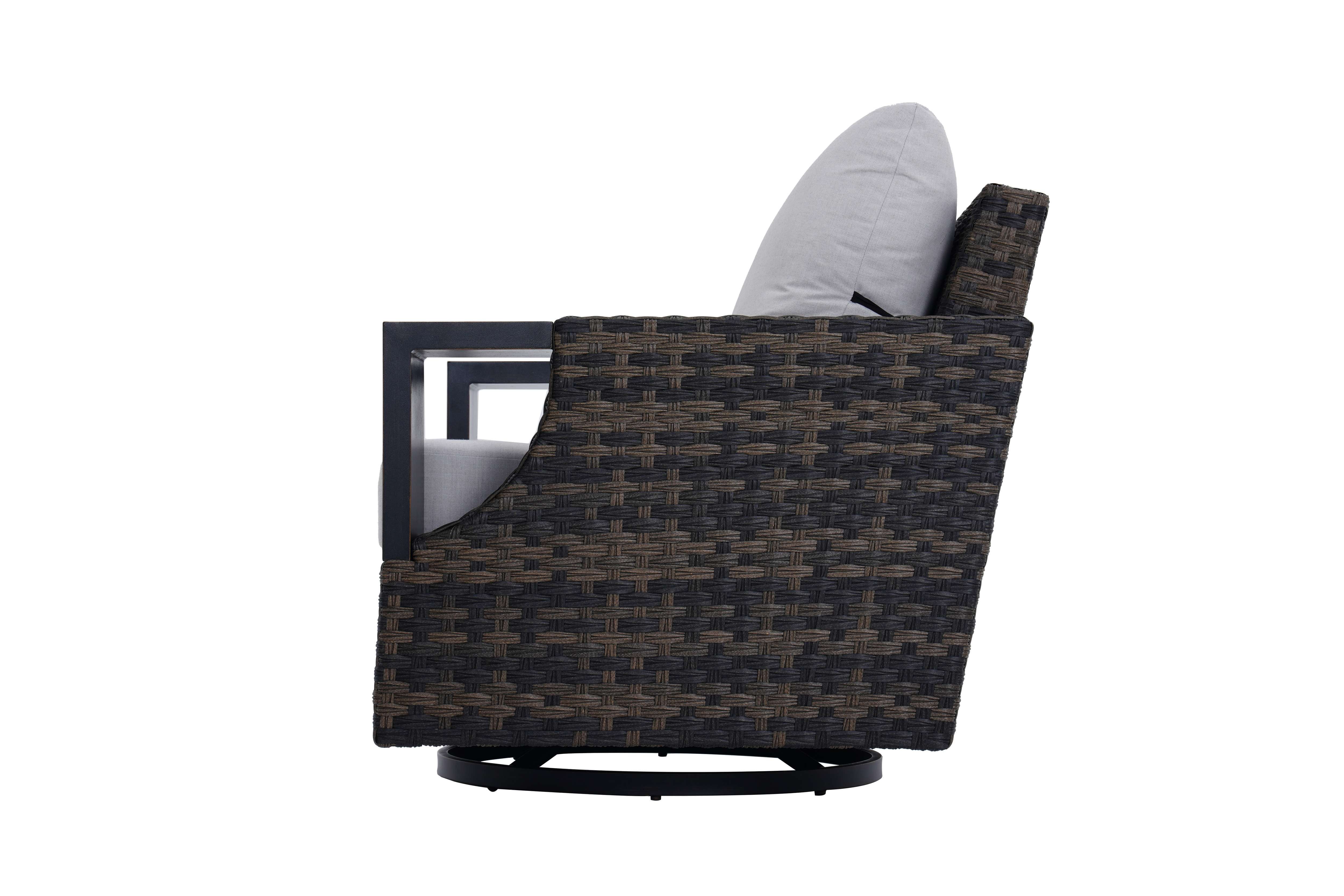 Better Homes & Gardens Rockport Club Swivel Chairs, Brown, 2 Pack