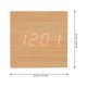 thumbnail image 3 of EeaseMX 1 reloj despertador cuadrado de madera con doble pantalla. Mini reloj despertador., 3 of 8