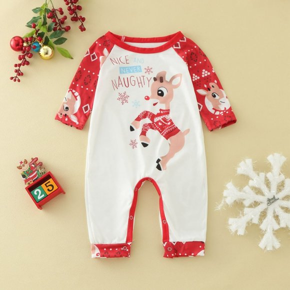 2023 Family Toddler Christmas Pajamas onesie Toddlers Organic Cotton Toddler Boy Christmas Pajamas