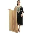 thumbnail image 1 of Atasi Womens Readymade Straight Kurta With Net Dupatta Dress Salwaar Kameez Suit, 1 of 9