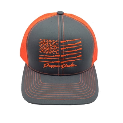 Droppin Drake Southern Apparel American Duck Flag Trucker Hat - Mesh Snapback