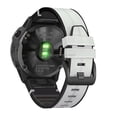 thumbnail image 4 of For Garmin Fenix 6 Silicone + Leather Quick Release Watch Band, 4 of 4