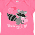 thumbnail image 4 of Inktastic Stealin' Your Heart Cute Raccoon Boys or Girls Baby Bodysuit, 4 of 5