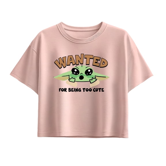 The Mandalorian And Grogu - Wanted For Being Too Cute - Youth Girls Boxy T-Shirt