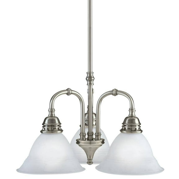 Aztec 3-light Antique Pewter Transitional Mini Chandelier