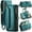 Green, variant on Crossbody for Samsung Galaxy S25 Case Wallet【RFID Blocking】with 7-Card Holder Zipper Bills Slot, Soft PU Leather Magnetic Shoulder Wrist Strap for Samsung Galaxy S25 Wallet Case Women