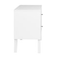 thumbnail image 4 of Wright Home Mid-Century Modern Wood 2 Drawer Nightstand in White, 4 of 9