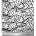 thumbnail image 1 of Soimoi Moss Georgette Fabric Animal & Tree Print Sewing Fabric Yard 42 Inch Wide, 1 of 3