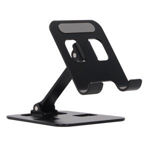 Phone Desk Stand, Foldable Black Stylish Cell Phone Stand  For Reader
