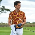 thumbnail image 5 of Balery Almond Nuts Printed Men’s Short Sleeve Polo Shirt, Midweight Men's Shirt,Golf Polo shirts -3X-Large, 5 of 8