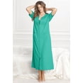 thumbnail image 2 of Dreams & Co. Women's Plus Size Long French Terry Zip-Front Robe (Petite Available), 2 of 6