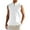 White, variant on Turilly Men's Fashion Summer Stand Collar Button Leisure Sleeveless Tops