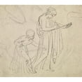 thumbnail image 2 of Thomas Stothard 22x20 Gold Ornate Framed and Double Matted Museum Art Print Titled - Classical Figures Drawing, 2 of 4