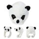 thumbnail image 4 of Adult Kids Cartoon Plush Panda Animal Beanie Hat with Pom Pom Ends Long Straps Thermal Warm Funny Stuffed Toy Earflap Cap Cosplay Party Props, 4 of 4