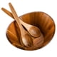 thumbnail image 5 of Juego de ensaladeras Gibson Home Sherwood, madera de acacia, 30 litros, 5 of 7