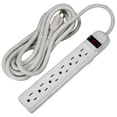 thumbnail image 1 of 12ft (Feet) 6-Outlet Surge Protector 14AWG/3, 15A, 90J Surge Suppresor, UL/cUL Listed, White, 3 Pack, 1 of 2