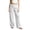 SCC260729#White, variant on Girls Wide Leg Baggy Pants Drawstring Pants Cotton Linen Pants loose fit Trousers 4T-13T