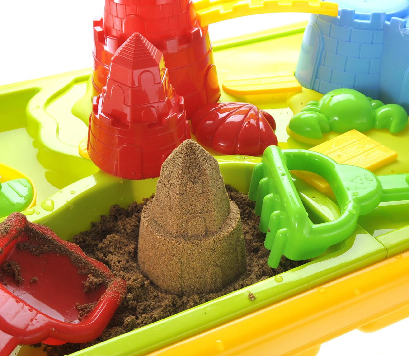 Sandbox Castle 2-In-1 Sand And Water Table W/Beach Playset