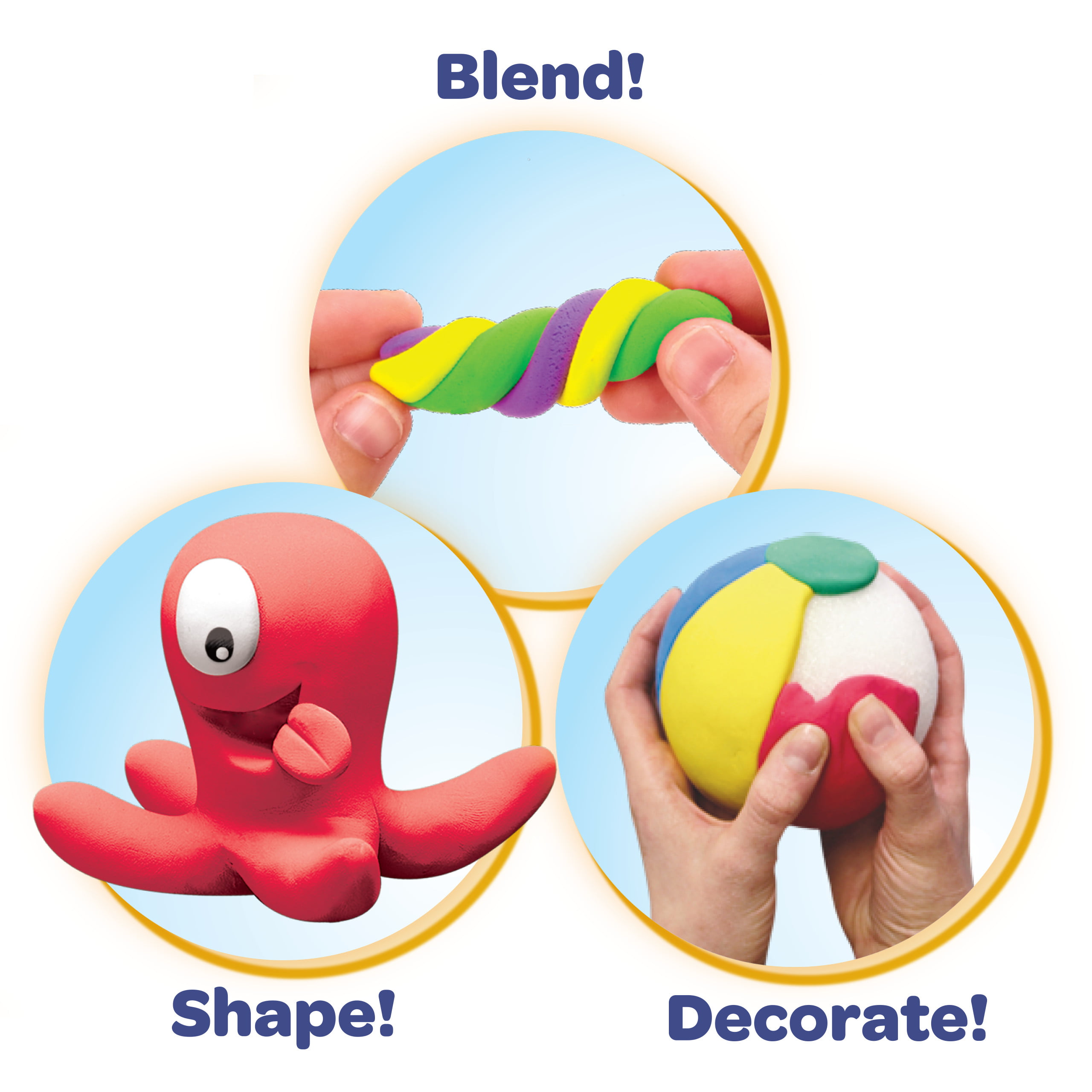Crayola Model Magic Set, 6-Colors, Primary 