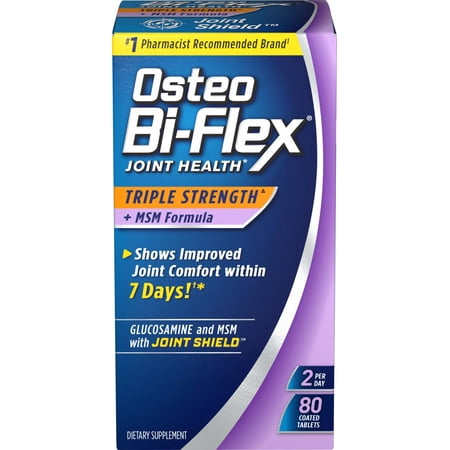 Osteo Bi-Flex® Triple Strength w/ MSM, 80 Coated Tablets