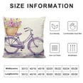 thumbnail image 6 of Nawypu  Vintage&nbsp;Bicycle Bike Throw Pillow Covers for Home Sofa Couch Spring Flower &nbsp;Decorative Cushion Cover Square Pcases Blue Green Bike Outdoor Decor 2pc, 6 of 6