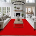 thumbnail image 4 of Christmas Red Area Rugs 8x10 for Living Room, Farmhouse Solid Red Color Modern Art Non Slip Washable Rug Runner, Low Pile Indoor Floor Carpet Mat Bathroom Rugs for Bedroom, Kids Room, 4 of 9