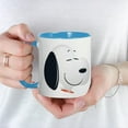 thumbnail image 3 of CafePress - Peanuts Snoopy Emoji - 11 oz Ceramic Mug - Novelty Coffee Tea Cup, 3 of 3