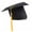 Yellow, variant on Unisex Graduation Cap Adjustable Tassel Mortarboard Style High Crown Cap For Adults Kids School Academic Ceremony Sun Hat Headwear