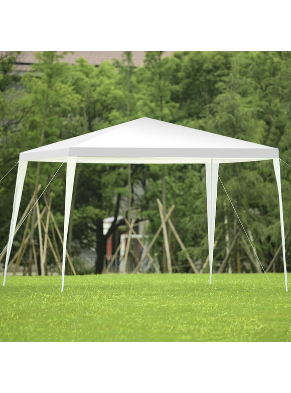 Costway 10'x10' Outdoor Heavy duty Pavilion Cater Events Outdoor Party Wedding Tent White