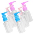 thumbnail image 4 of ColoMX Dispensador de champú 6pcs con bomba de baño dispensador de jabón transparente botella de bomba de bomba, 4 of 7