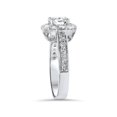 thumbnail image 3 of Bague de Fiançailles Halo 2 Carats Solitaire Ronde Or 14k Brillant, 3 of 4