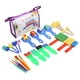 thumbnail image 1 of 26 piezas de pinceles para pintar para niños, pinceles de esponja, juego de herramientas de sellado de juguete para dibujar para que los niños jueguen, 1 of 15