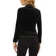 thumbnail image 3 of BLAZER DE VELVET DE MANGA LARGA CON SOLAPA DE UN BOTÓN PARA MUJERES CHIC DE OFICINA M NEGRO, 3 of 6