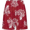 thumbnail image 3 of NICKSUN Shorts de Pyjama Amusants pour Hommes, Bas de Pyjama Doux avec Poches, Poisson Koi, m, 3 of 5