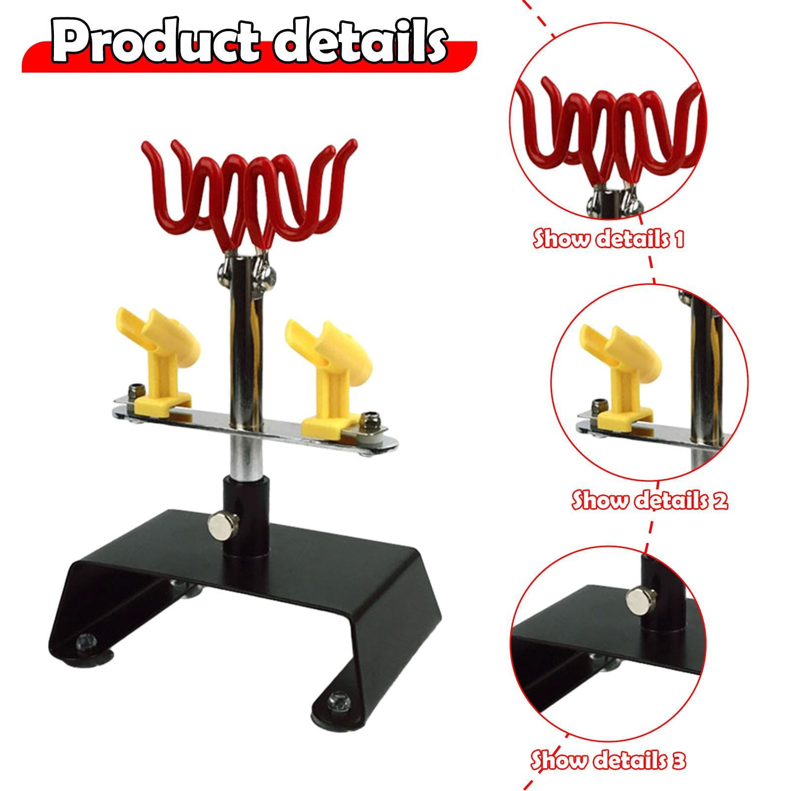 Airbrush Holder Stand Station with Suction Cups for Tabletop Model Spray Painting and Garage Workspace Organization