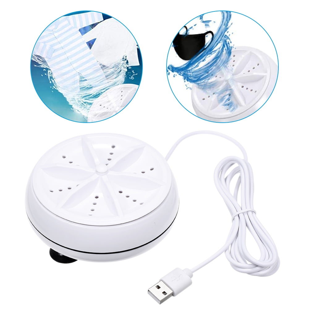 POINTERTECK Meterk Portable Washing Machine 1 kg Laundry Quantity Mini Rotating Washer with USB Cable for Travel Home Business Trip