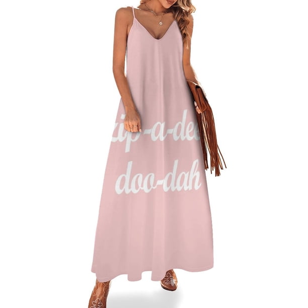 Vestido sin mangas rosa Millennium Zip A Dee Doo Dah para mujer, vestidos formales para ocasiones especiales, vestidos sueltos para mujer