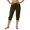 a-Green307, variant on VNKIDY Women's Casual Pants Stretchy Solid Color Capris Sweatpants Fashion Elastic Waisted Drawstring Athletic Trousers For Outdoor Sports Versatile Pants