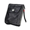 thumbnail image 3 of Rongfmy Porte-Monnaie en Cuir Compact Léger Robuste Vintage Portable Noir Gris, 3 of 9