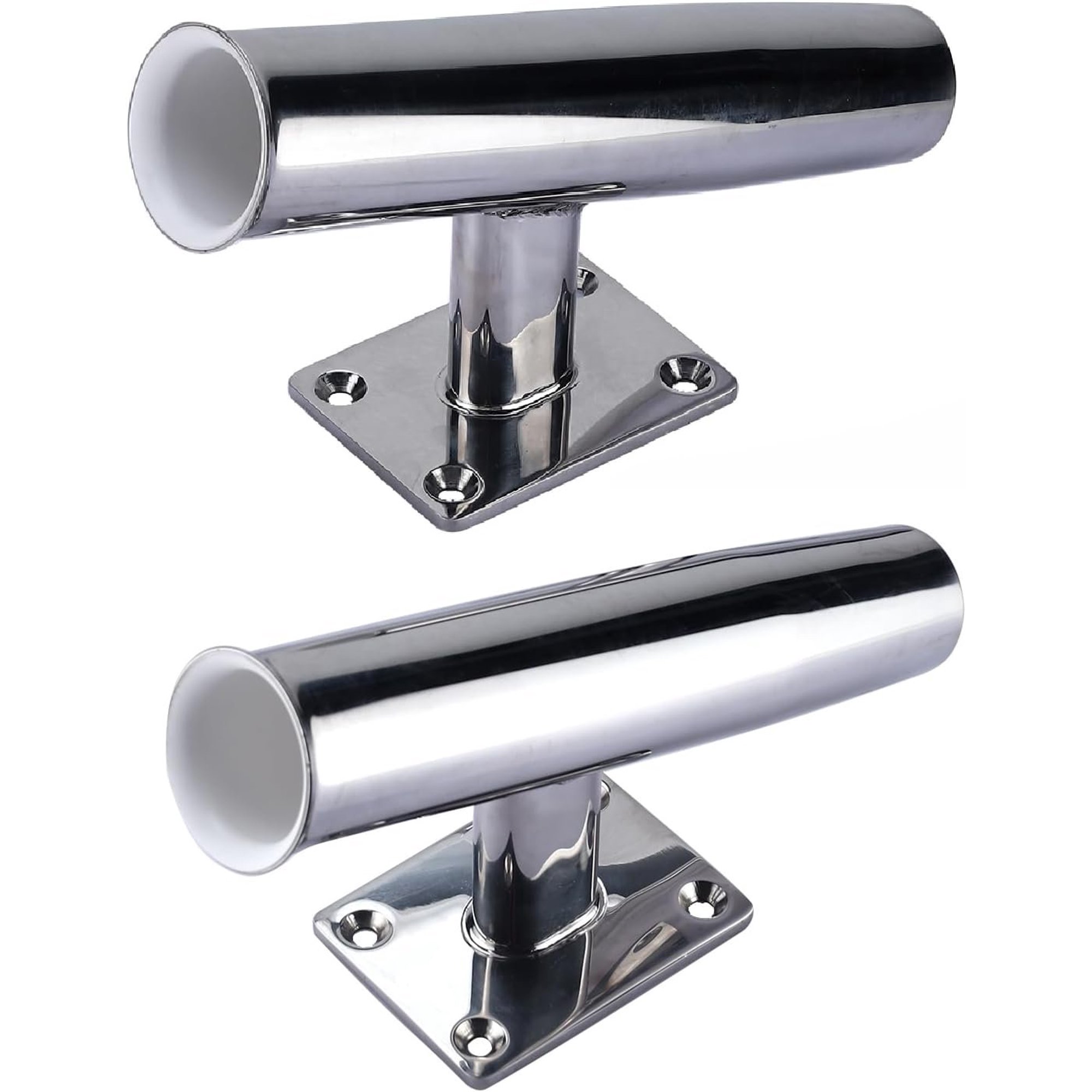 2 count 20 Stainless Boat Fishing Rod Holders with Mount Pad