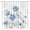 Bleu Blanc, variante sur Rideau de Douche Bleu à Motif Floral Aquarelle Fleur Pissenlit Plante Botanique Bohème Nature Fleur Sauvage Magnifique Extra Long Décoration de Salle de Bain avec Crochets,71 Pouces L X 84 Pouces H