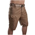 thumbnail image 4 of Blmnix Bermuda Men's Shorts Bike Shorts Cargo Shorts Short Brown Belt Low with Pockets Mens Basketball Shorts,XXXXL, 4 of 5