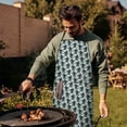 thumbnail image 4 of Blue Bigfoot Pattern Apron-Garden Aprons for Women with Pockets-Cotton Linen Waterproof Kitchen Cooking Gardening Aprons Adjustable for Kitchen,Cooking,BBQ and Salon 33x27 Inch, 4 of 7