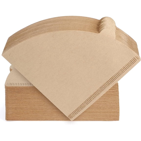 Godance 300 Count Coffee Filters - Size 02, V60 Unbleached Natural Brown Cone Paper Coffee Filters, Disposable Coffee Filters 2-4 Cups, Fits for Pour Over and Drip Coffee Maker Home, Coffee Shop