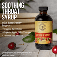 thumbnail image 3 of Honey Gardens Cherry & Honey Soothing Throat Syrup, Apitherapy Formula with Organic Raw Honey, Organic Apple Cider Vinegar, Black Cherry, and Herbal Extracts, 48 Servings, 8 FL. OZ., 3 of 6