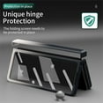 thumbnail image 4 of SaniMore for Samsung Galaxy Z Fold 4 7.6" 2022 Case, Hinge Protection Tempered Glass Screen Protector 360° All-inclusive Drop Resistant Shockproof Anti-greasy Folding Case for Galaxy Z Fold 4, Black, 4 of 7