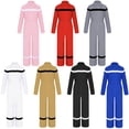 thumbnail image 3 of Monos para niños y niñas, mono de Cosplay con cuello vuelto, mono de manga larga, Uniforme de trabajo de bombero de Halloween, mameluco mecánico, 3 of 4