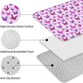 thumbnail image 5 of Pink Butterfly Purple Wing Pattern Bathroom Rugs Sets 3 Piece,Toilet Cover Set,Absorbent Non Slip Bathroom Mats Sets with U-Shaped Contour Rug Toilet Rug Set, 5 of 5