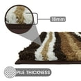 thumbnail image 5 of Better Trends 20" x 32" Bathroom Rugs 100% Polyester Soft Water Absorbent Non Slip Bath Mat Machine Washable Rug Griffie Collection - Brown, 5 of 8